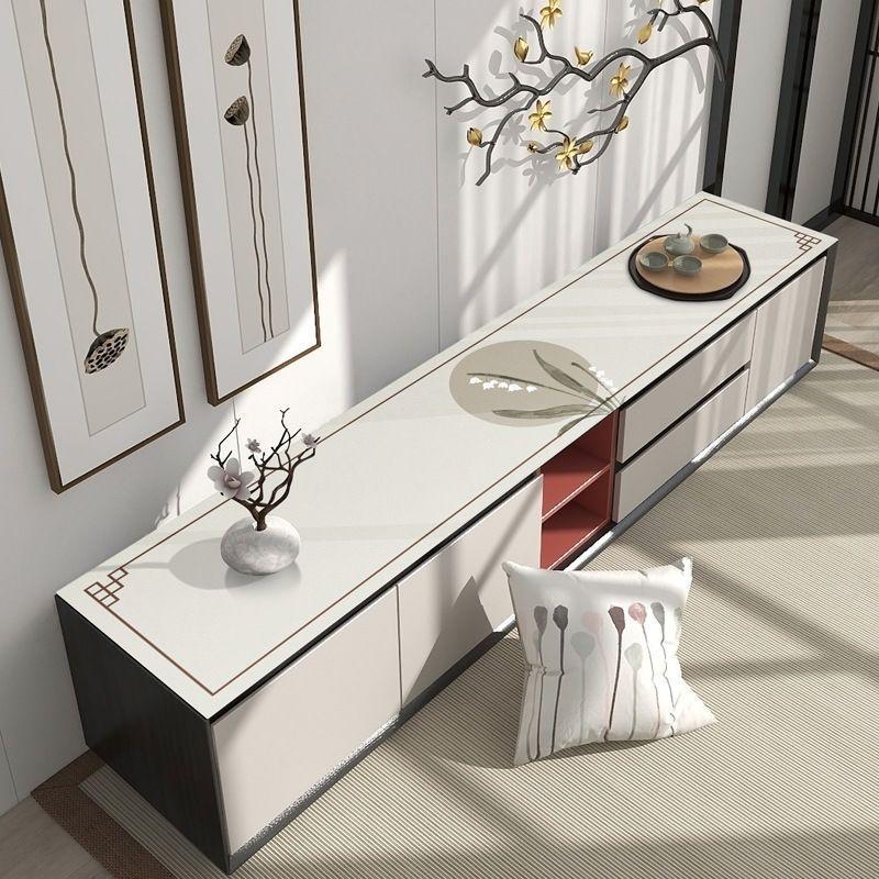 Waterproof Chinese Style TV Cabinet Tablecloth - Wash-Free Countertop Cover Mat