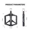 TANKE Bike Pedals Non-Slip Nylon MTB/Road Bicycle Pedals Bearing Cycling Footrest Black/Red/Gray/Orange