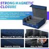 B03B-1800+ PU Card Deck Case Magnetic Closure Card Box Card Deck Case For Magnetic Game Cards Blue