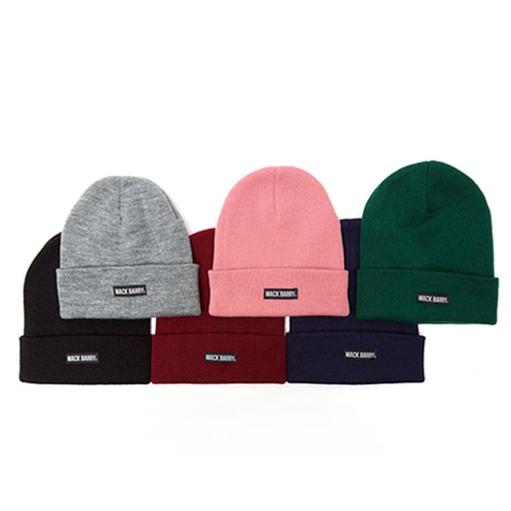 McBally BASIC BEANIE Plus Size Knit for Men and Hip Black Acrylic Cap, Unisex, Women, Hop, Sports, Gym, Dance, Stylish, Cute, Simple, (Black)