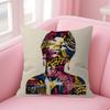Singer Nina C-Chuba Double-Sided Printed Pillow Cover Short Plush Suitable Living Rooms Bedrooms Sofas Throw Cushion Cover