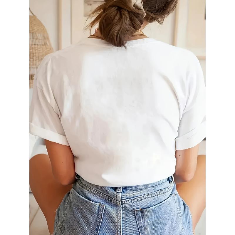 Tallas europeas Camiseta casual para mujer