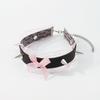 Spiked Leather Collar Girls Jewelry Costume for Women Girls Gothic Accessories