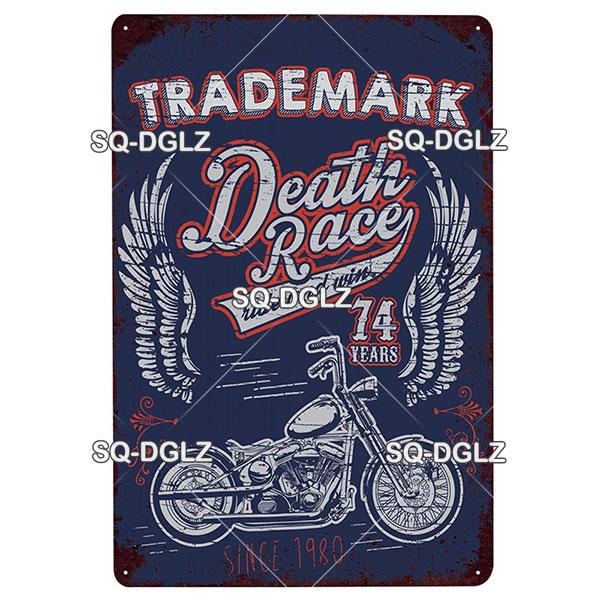 Motorcycles Metal Sign Vintage Plaque Metal Poster Tin Sign Wall Decoration Bar Pub Decor For Garage Racing Car Poster