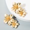 Tarnish Free Vintage Gold Color Stainless Steel Drop Earrings Metal Waterproof Statement Stylish Gold Color Exaggerated