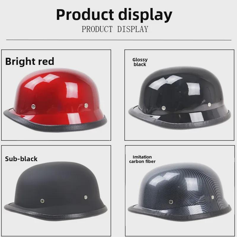 ZR-307 WWII German Style Half Motorcycle Helmet for Outdoor Riding