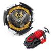 Toupie de Combat Métallique Gyro Jouet Con Lanceur à Corde, Gyroscope de Combat, Toupie de Combat d'Arène Cadeau Cadeau d'Anniversaire