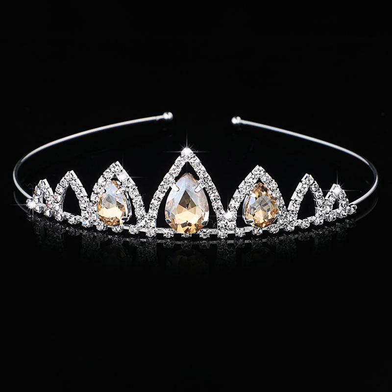 Rhinestone Crystal Tiara Princess Crown Rhinestone Headband Girls Crowns for Kids Wedding Prom Birthday Party Gift