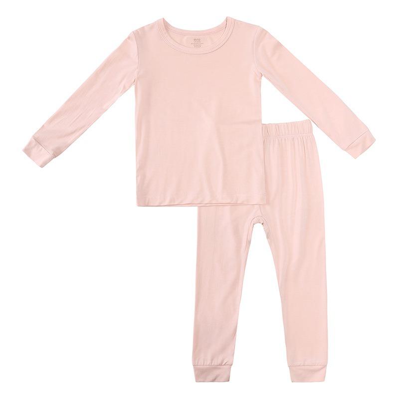 Bamboo Fiber Kids Boys Girls Clothes Set Breathable Pajamas Short Sleeve Top+Shorts Baby Loungewear Children's Sleepwear