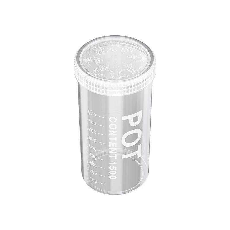 Food-Grade Plastic Storage Jar with Lid for Cereal, Grains, Coffee, & Tea