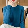 TIFICY Women's Fashion Casual Fall Winter Solid Color Print Long Sleeve O-Neck Sweaters