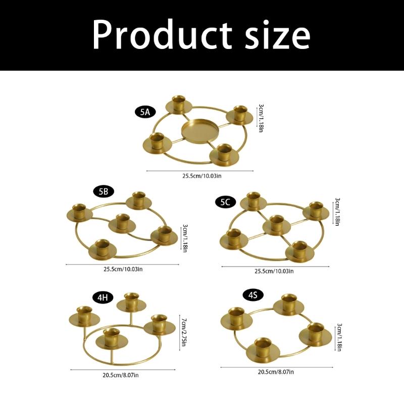 Decorative Candle Stands Iron Taper Candle Holders Candelabra Retro Candlestick Holders for Wedding,Table Centerpieces