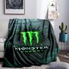 Coperta Throw Monster Drink Coperte in Flanella Peluche per Divano Letto Regali per Uomini Donne Coperta da Viaggio Picnic Regali per Fan di Natale