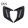 No Drill Car Decoration Shark Gill Side Vent Decals ABS Chrome Fender Trim Self-Adhesive Stick-On Sticker Exterior Hood Ornament Sporty Fit