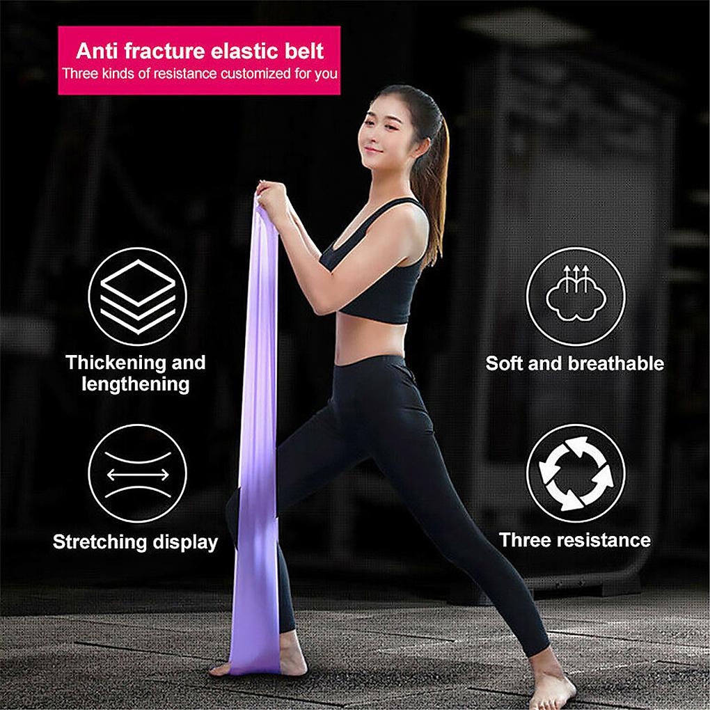 Unisex Yoga Fitness Resistance Band Gym Strength Training Elastic Strap