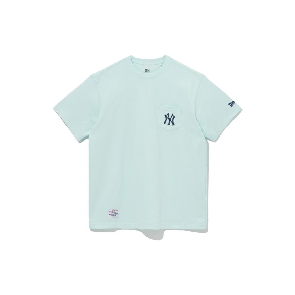 New Era MLB New York Yankees Logo Print Short Sleeve T-Shirt Unisex Tops Light-Green 13697651