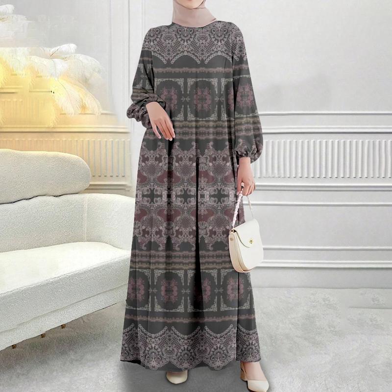Women's clothing, classic styles, floral prints, plus sizes for Muslim clothing, street and outdoor fashion, 2025