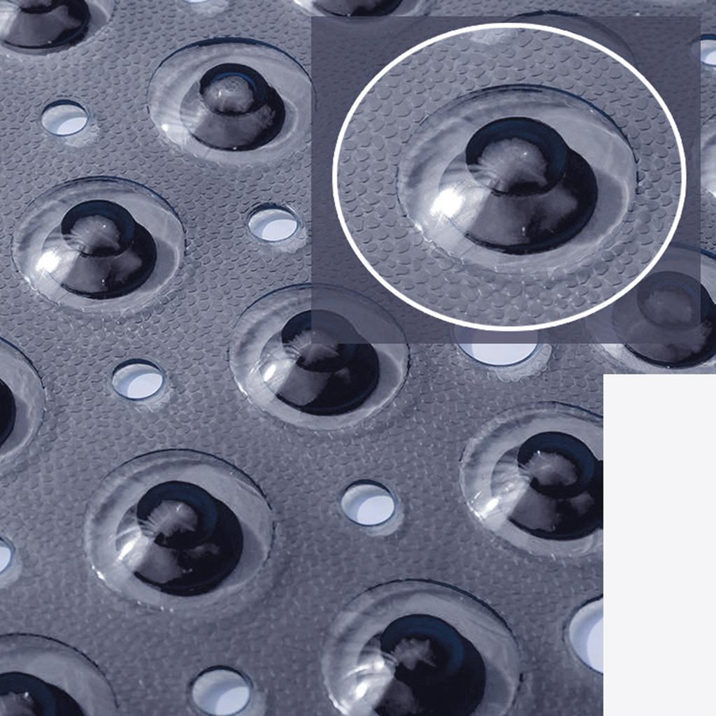 Duschmatte fürs Badezimmer, 40 x 100 cm, rutschfeste Duschmatten aus PVC mit langen Streifen und Saugnäpfen für zu Hause