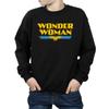 DC Comics Boys Wonder Woman Text Logo Sweatshirt