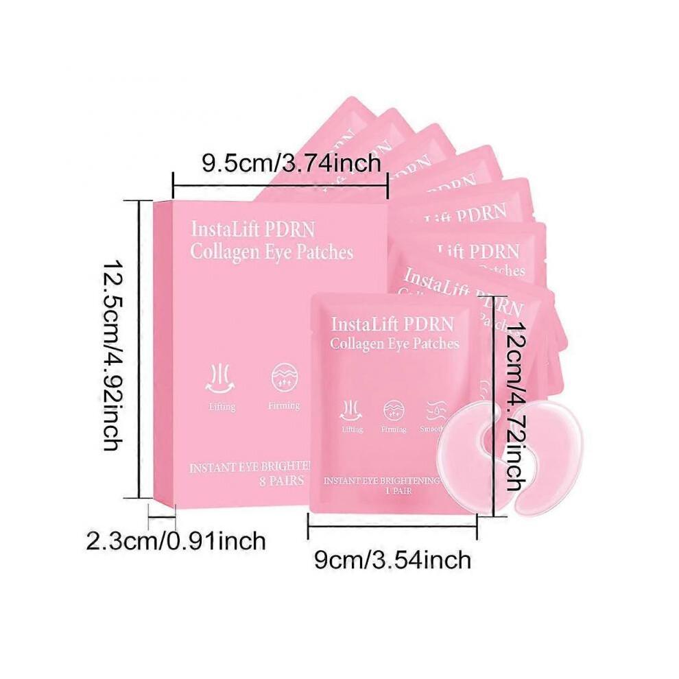 Instalift PDRN & Kollagen Augenpads, Hydrogel-Augenmasken mit Niacinamid, Augenpads gegen Schwellungen, dunkle Augenringe und feine Linien