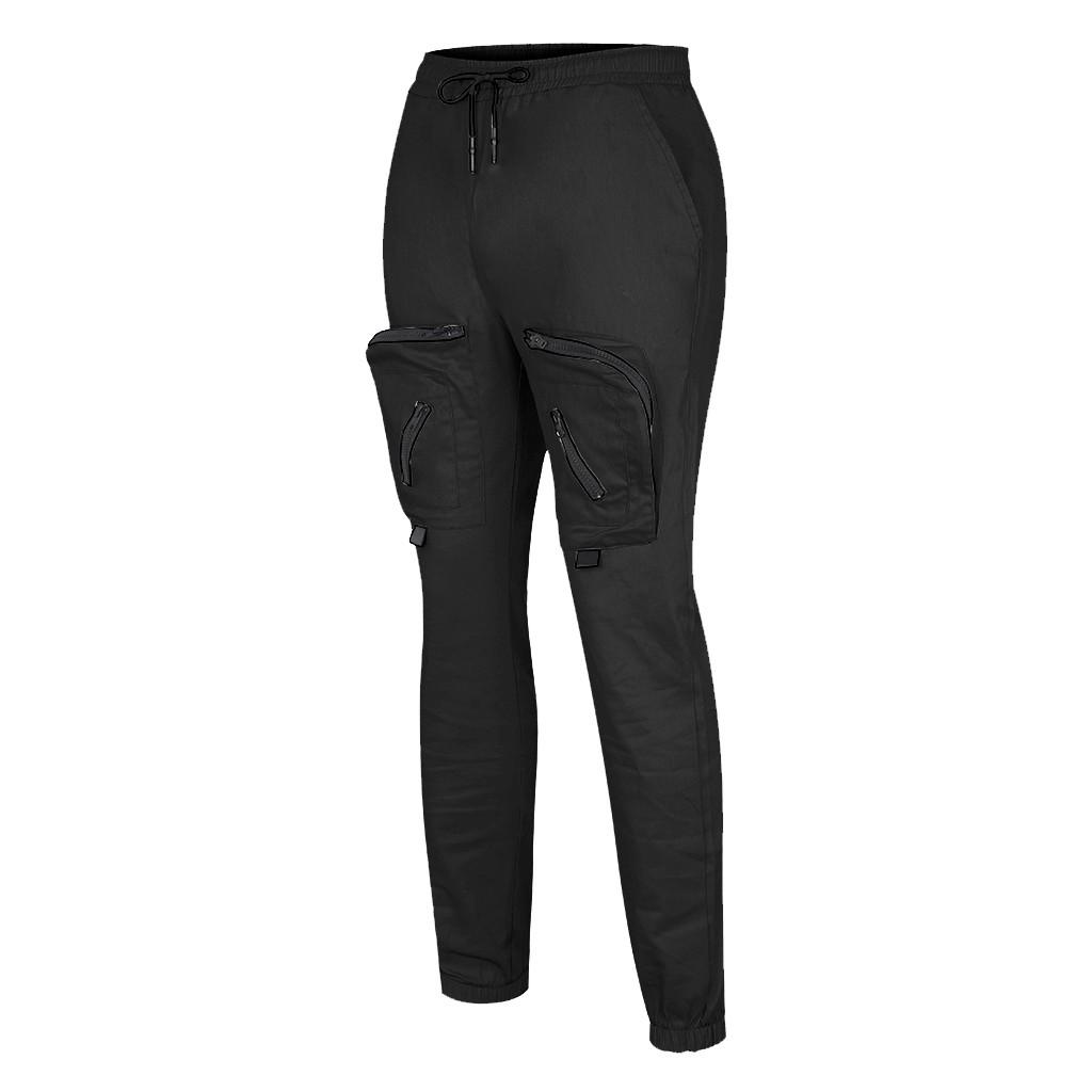 Men's Fashion Color Leisure Sports Pants Comfortable Multi Pocket Overalls