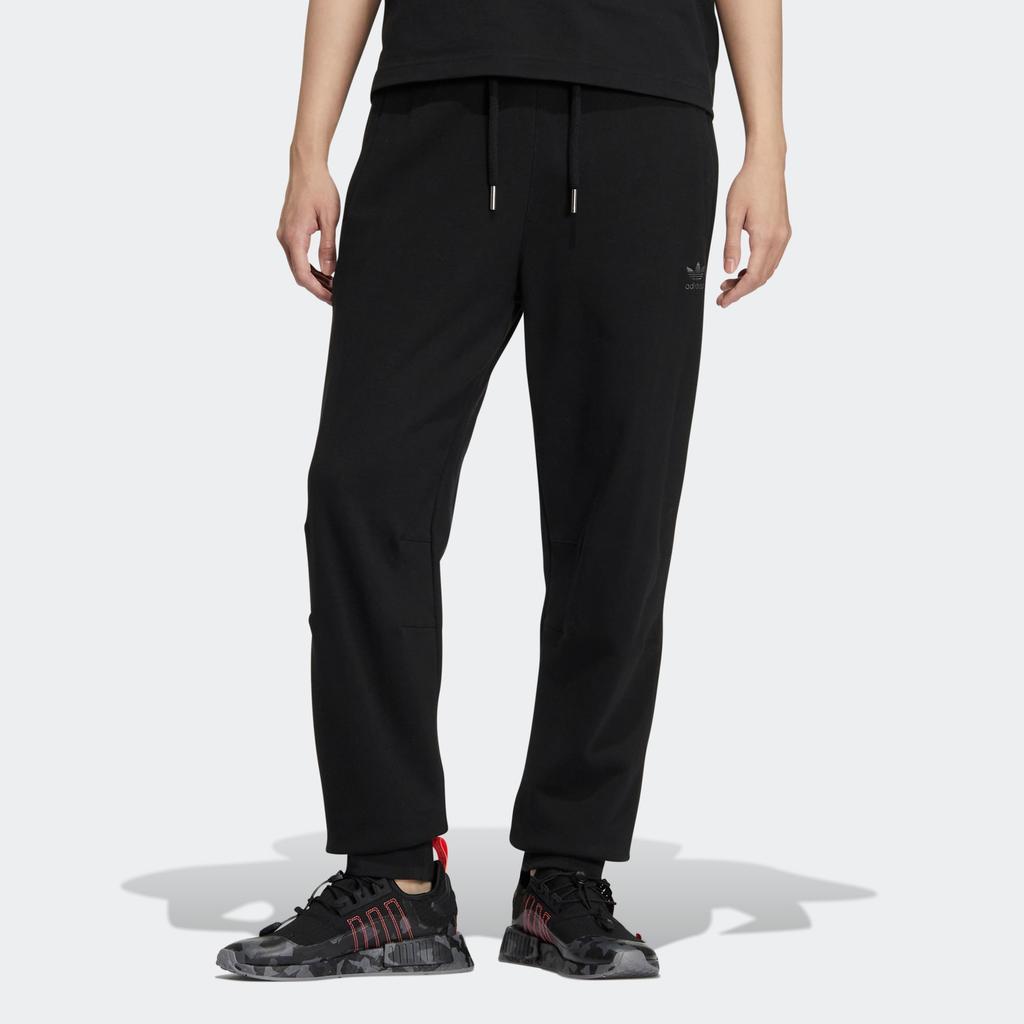 Adidas Originals Trefoil Logo Print Drawstring Elastic Waist Joggers Men Bottoms Black IC8166