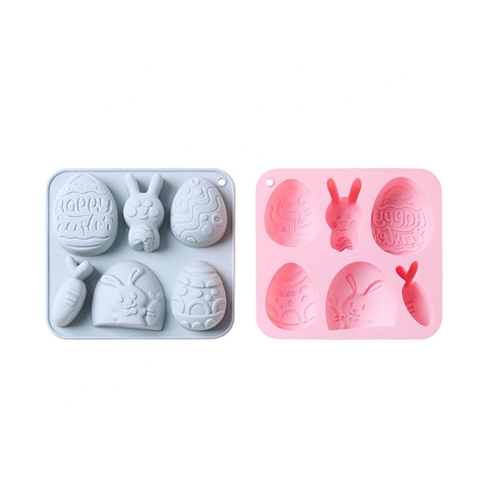 1~10PCS Cake Mold Cute Egg And Rabbit Style Gift Available For Easter Food Grade Silicone Kitchen Baking Accessories Tools