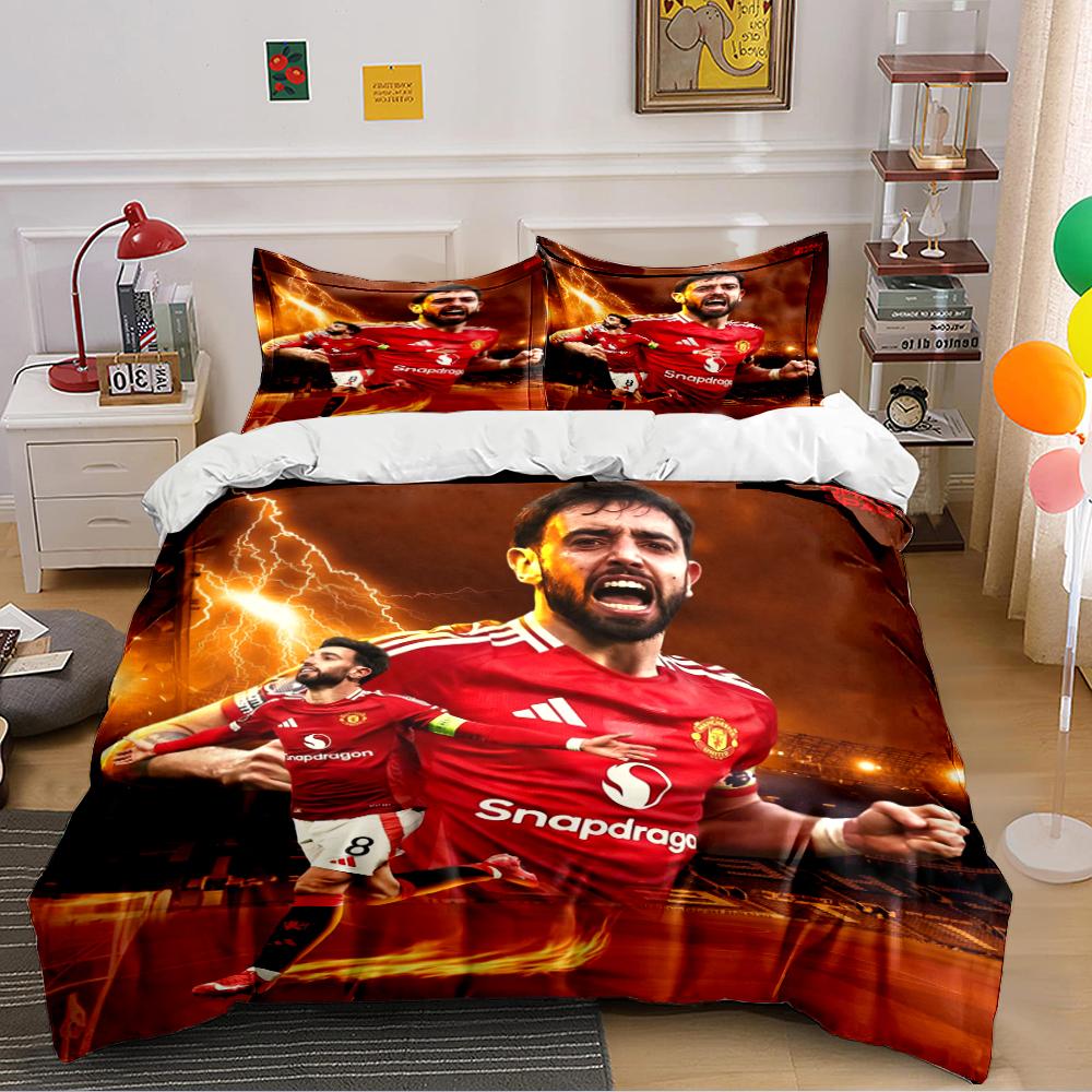Soccer Star Design Bedding Set Bedding set (1 duvet cover, 2 pillowcases, duvet not included)