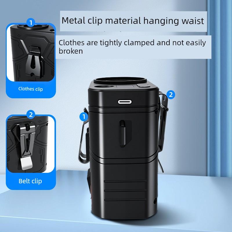 10000Mah Waist-Mounted Fan Portable Construction Site Outdoor Work Cooling and Heat-Relief Air Conditioning Fan Rechargeable Neck-Mounted Fan