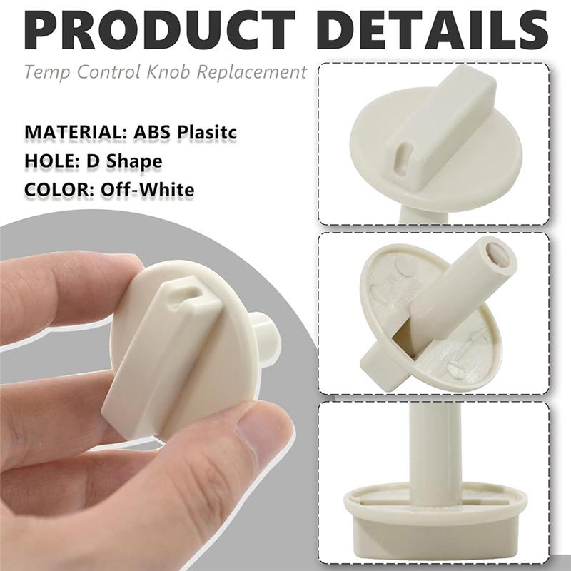 A65T-Ersatz Temperaturreglerknopf für Wandheizung, Kompatibel mit TPI63818002 Sockelheizung, 1 Stück