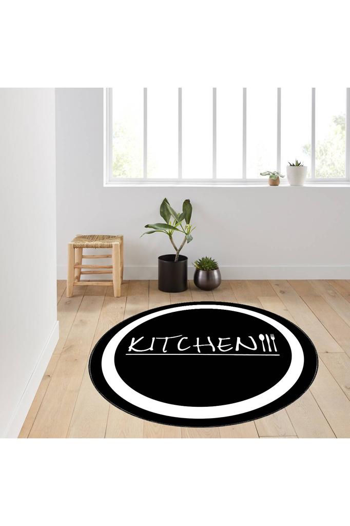 Eliana Home Washable Round Printed Carpet LNA7135