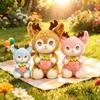 Plush Deer Stuffed Animal With Polyester Fiber Fill For Kids And Adults