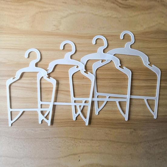 Yousheng 2Pcs Pet Clothes Hangers Slot Design Non-slip Pet Clothes Organizer Compact Storage Rack Pet Supplies