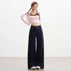 Petite Women's Slim-Fit Wide-Leg Non-Fading Anti-Wrinkle Denim Jeans