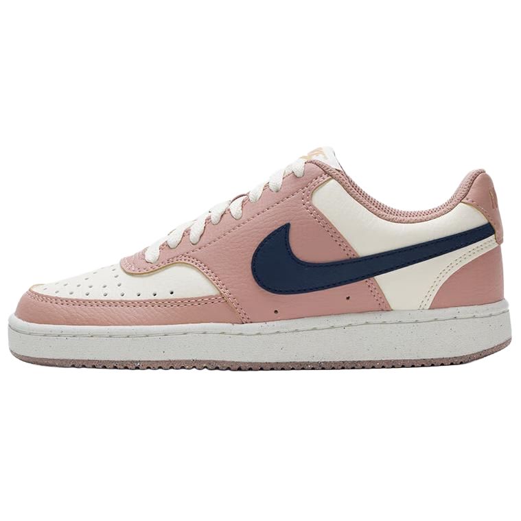 Nike  Court Vision Low Next Nature Particle Pink Midnight Navy Women Sneakers Pale-Ivory Metallic-Gold DH3158-606