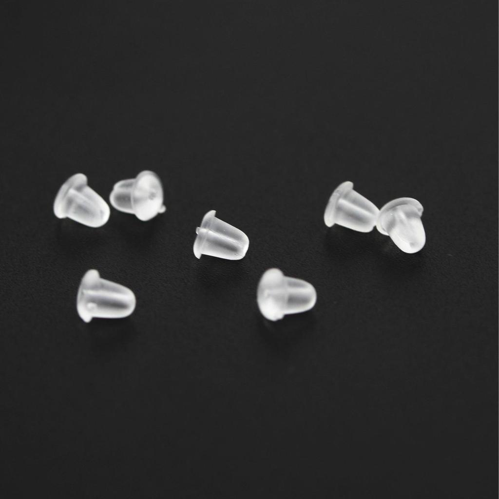 DIY Plastic Transparent Bullet Head Ear Studs/Ear Plugs In Stock