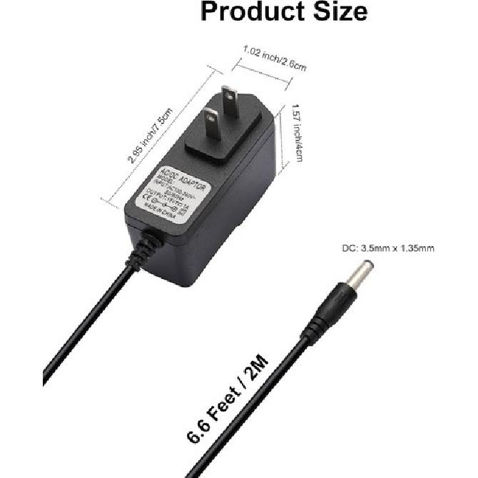 15V 1A Power Cord for Car Jump Starter Charger Power Supply for Battery Peak
