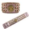 Popular European and American Luxury Rhinestone Bracelets Design Diamond-encrusted PU Leather Bracelets