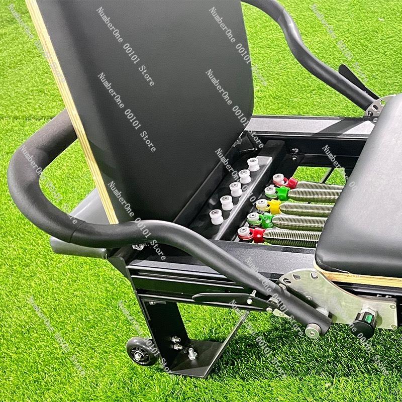 Five-Piece Home Yoga Core Training Equipment Set with Sturdy Aluminum Frame and Compact Black Bed,Suitable for Pilates Studio