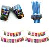 Vibrant Roblox Theme Party Supplies For Kids Birthday Celebrations With Banners And Cake Toppers