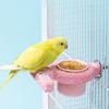 Resin Bird Cage Feeder Jumping Platform Non-slip Bird Perch Stand Wear-resistant Parrot Biting Rod Paw Grinding Sticks