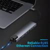 8-in-1 Multi-Function USB C Hub with 4K USB-C to for HDMI Ethernet 3 USB 3.0 Ports and TF Card Reader Adapter Stock Available
