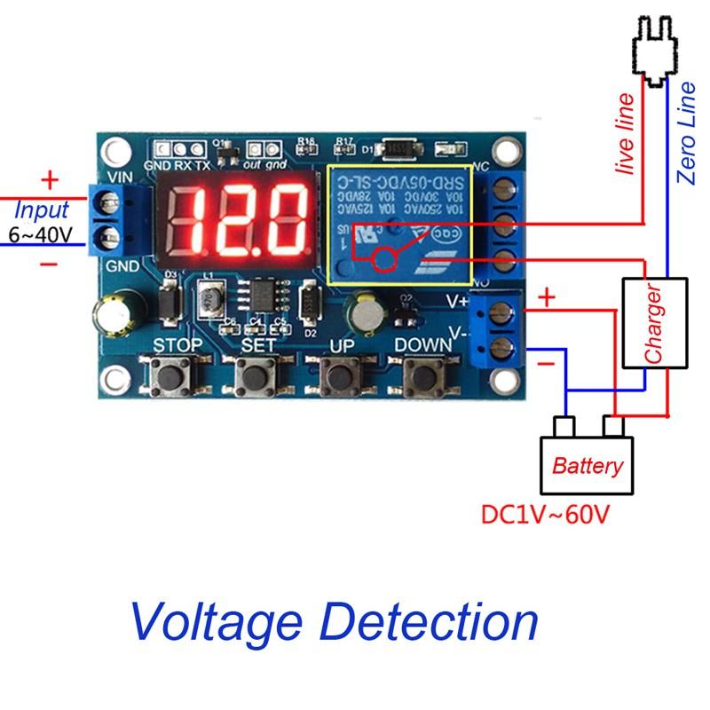 Battery Charger Discharger Module Under Voltage Over Voltage Protection Board