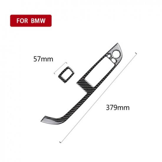 New 2Pcs For BMW Z4 E89 09-15 Carbon Fiber Window Lift Switch Panel Frame Cover