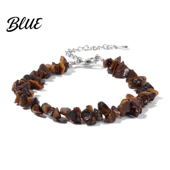 Durable Bracelet Women Irregular Beads Decor Adjustable Length Non-fading Wrist
