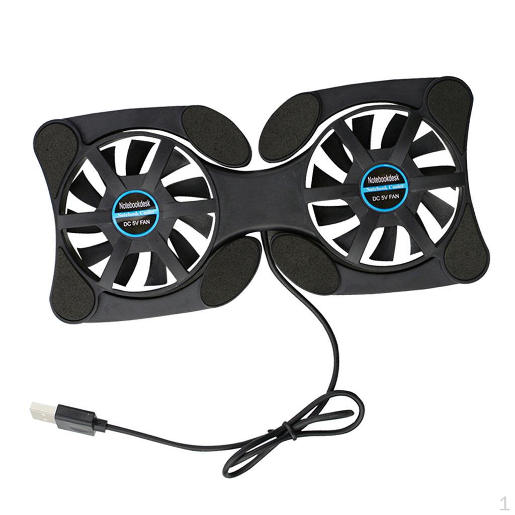 USB Foldable Cooling Cooler Pad for 7 15 Inch PC Laptop Notebook