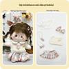 20cm Cotton Doll Dress-Up Set: Cute Figure Skirt & Overalls
