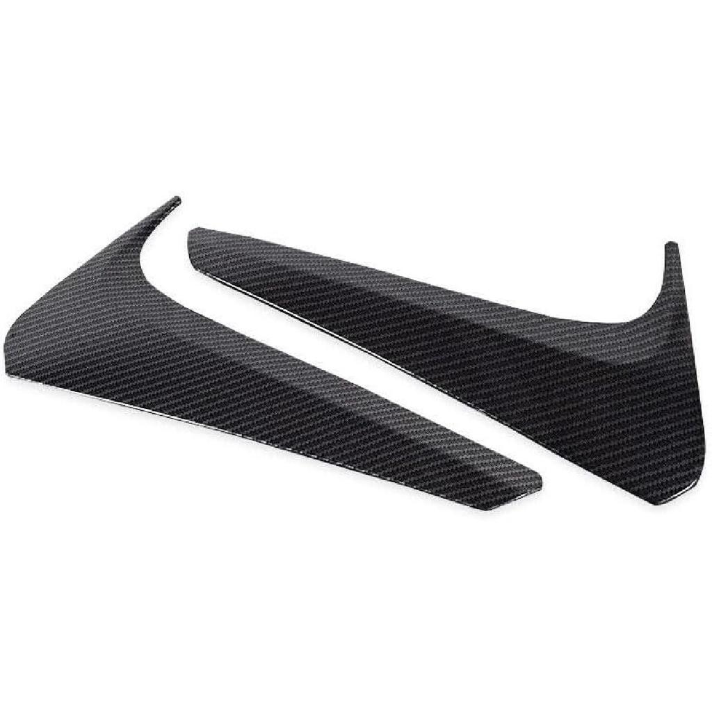 Car Accessories Fit for Toyota Highlander ABS 2014 2015 2016 2017 2018 2019 Side Rear Window Spoiler Wing Cover Trims (Chrome Silver) 2PCS