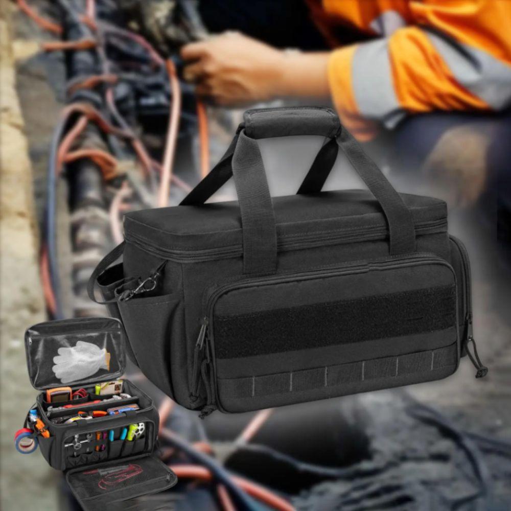 Thick Padded Base Multifunctional Work Bag Comfortable Handle Tool Case Home Garage