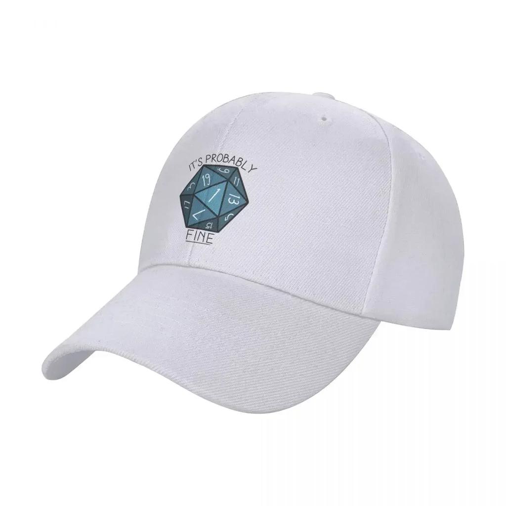 Its Probably Fine Natural  DnD Baseball Cap Trucker Cap Derby Hat Ball Cap Womens Beach Visor Unisexs